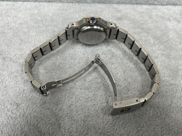 カルティエのサントス オクタゴンSMのオーバーホールを行いました。