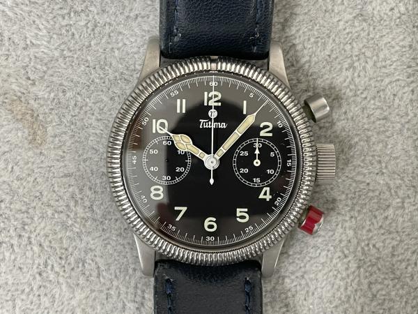 チュチマのフリーガークロノグラフ Ref.783-01のオーバーホールを行いました。