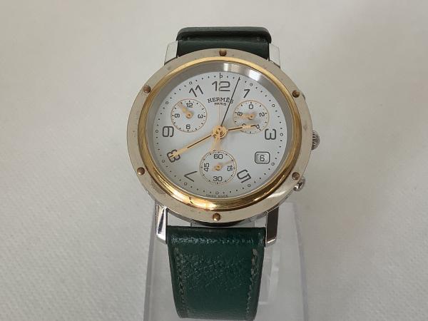 エルメスのクリッパークロノグラフCL1.920のオーバーホールを行いました。