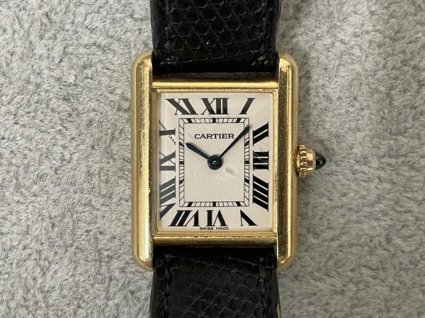 カルティエのタンクルイW1529856のオーバーホールを行いました。