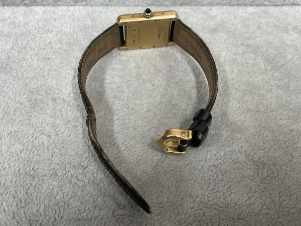 カルティエのタンクルイW1529856のオーバーホールを行いました。