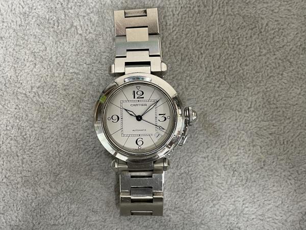 カルティエのパシャC W31074M7のオーバーホールを行いました。
