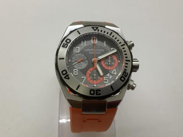 ハミルトンのカーキネイビーサブオートH78716983のオーバーホールを行いました。