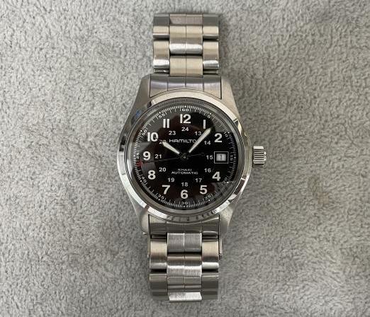 ハミルトンのカーキフィールド オートマチックH705450のオーバーホールを行いました。