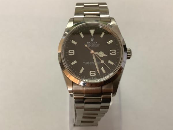 ロレックスのエクスプローラー I 114270のオーバーホールを行いました。