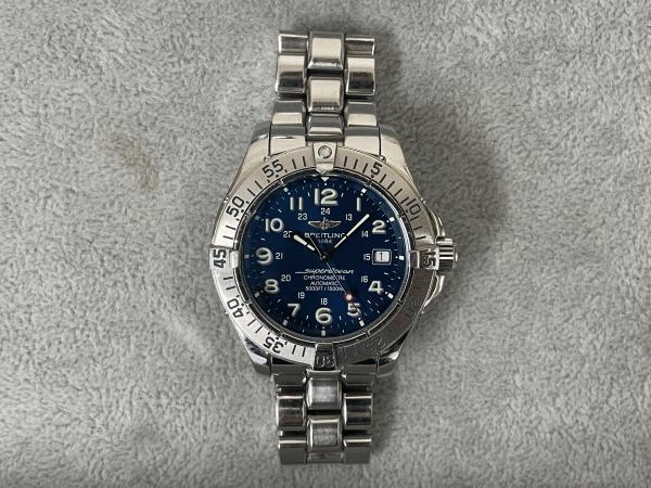 ブライトリングのスーパーオーシャンA17360のオーバーホールを行いました。