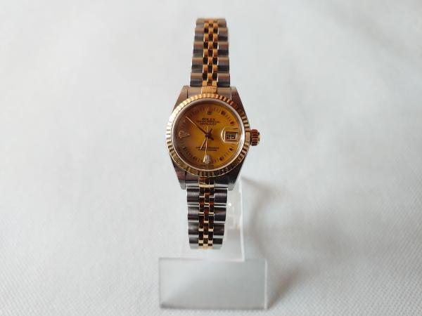 ロレックスのデイトジャスト79173N2BRのオーバーホールを行いました。