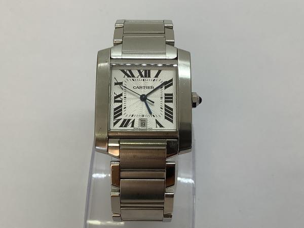 カルティエのタンクフランセーズLM W51002Q3のオーバーホールを行いました。