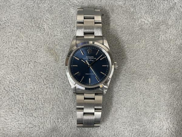 ロレックスのエアキングの14000Mのオーバーホールを行いました。