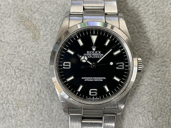 ロレックスのエクスプローラー1Ref.14270のオーバーホールを行いました。