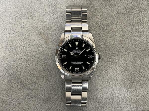 ロレックスのエクスプローラー1Ref.14270のオーバーホールを行いました。
