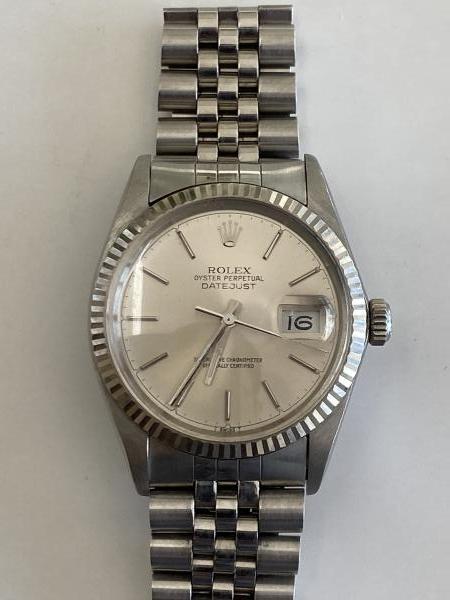 ロレックスのデイトジャストRef.1601/4のオーバーホールを行いました。