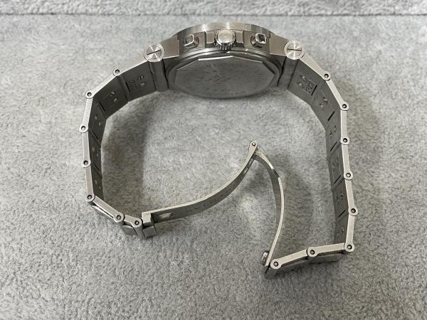 ブルガリのディアゴノスポーツクロノCH35Sのオーバーホールを行いました。