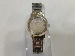 エルメスのクリッパーシェル文字盤CL4.210のオーバーホールを行いました。