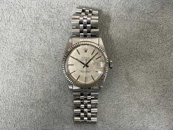 ロレックスのデイトジャストデイト16014のオーバーホールを行いました。