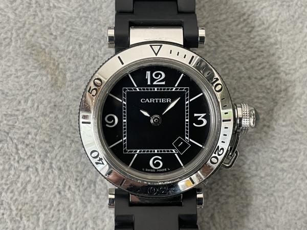 カルティエのパシャ シータイマーW31077U2のオーバーホールを行いました。