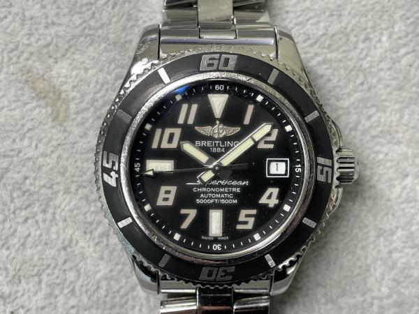 ブライトリングのスーパーオーシャン42 A17364のオーバーホールを行いました。