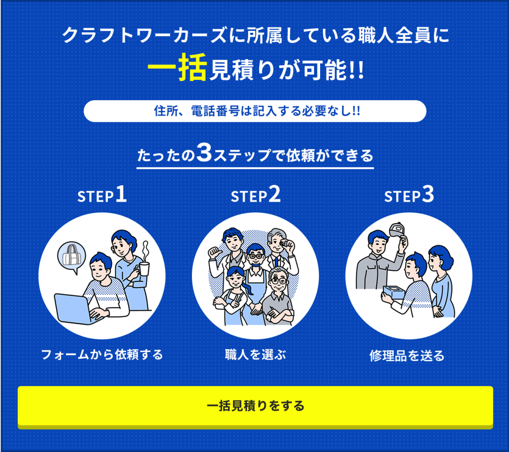 クラフトワーカーズにまとめて見積りを依頼する
