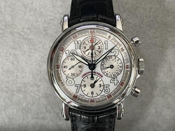 フランクミュラーのラウンド クロノ バンカーRef.7000CCMBのオーバーホールを行いました。
