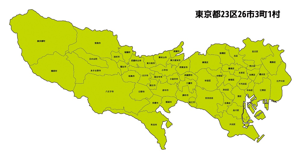 東京都の地図
